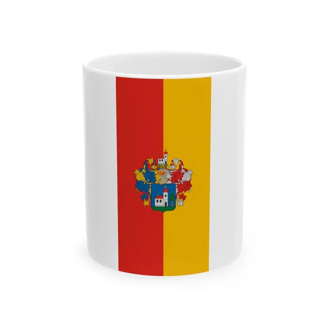 Flag of Nagyatad vertical (Hungary) White Coffee Mug 11oz - Go Mug Yourself
