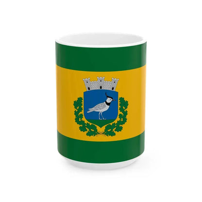 Flag of Nagybajom (Hungary) White Coffee Mug 15oz - Go Mug Yourself