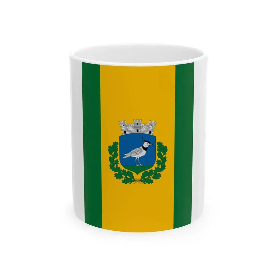 Flag of Nagybajom vertical (Hungary) White Coffee Mug 11oz - Go Mug Yourself