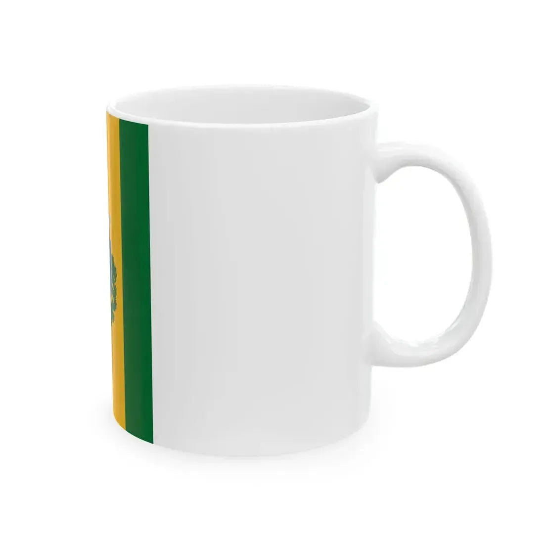Flag of Nagybajom vertical (Hungary) White Coffee Mug - Go Mug Yourself