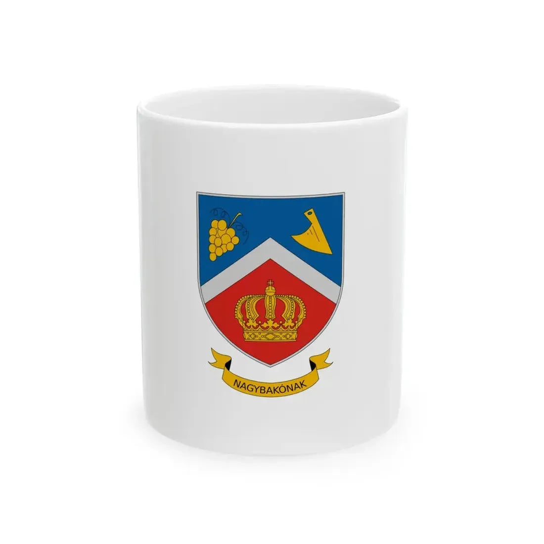 Flag of Nagybakonak (Hungary) White Coffee Mug 11oz - Go Mug Yourself