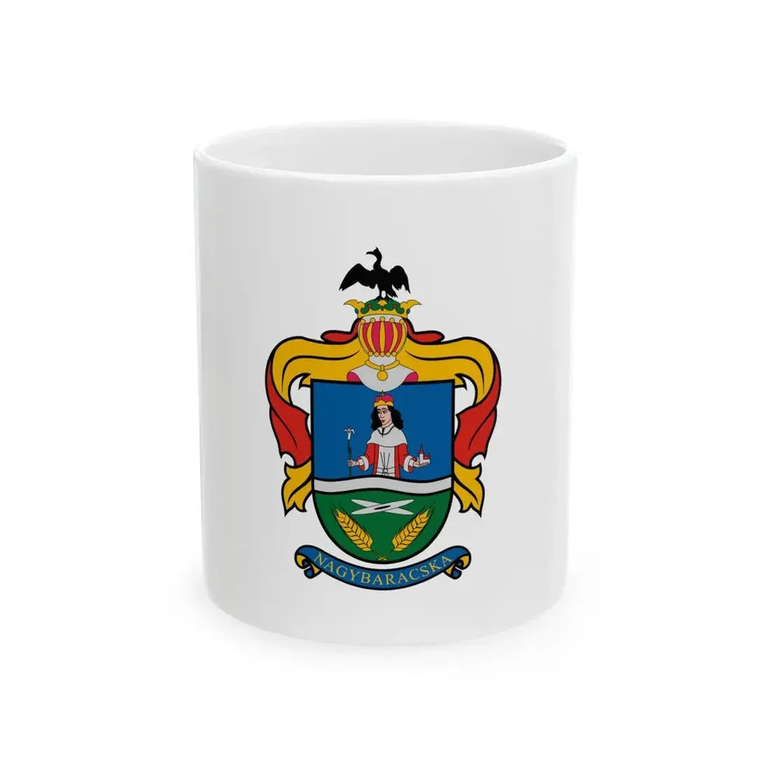 Flag of Nagybaracska (Hungary) White Coffee Mug 11oz - Go Mug Yourself