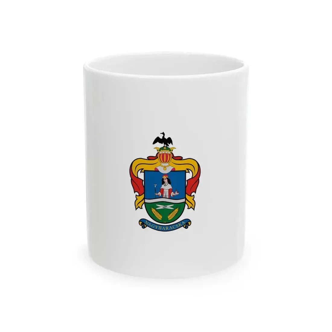 Flag of Nagybaracska vertical (Hungary) White Coffee Mug 11oz - Go Mug Yourself