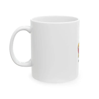 Flag of Nagybaracska vertical (Hungary) White Coffee Mug - Go Mug Yourself