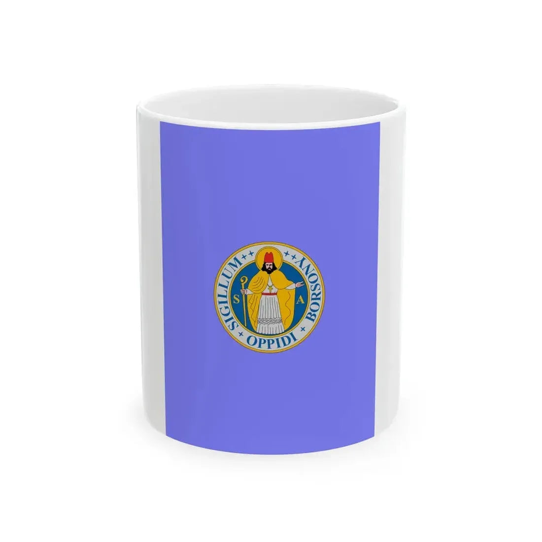 Flag of Nagyborzsony (Hungary) White Coffee Mug 11oz - Go Mug Yourself