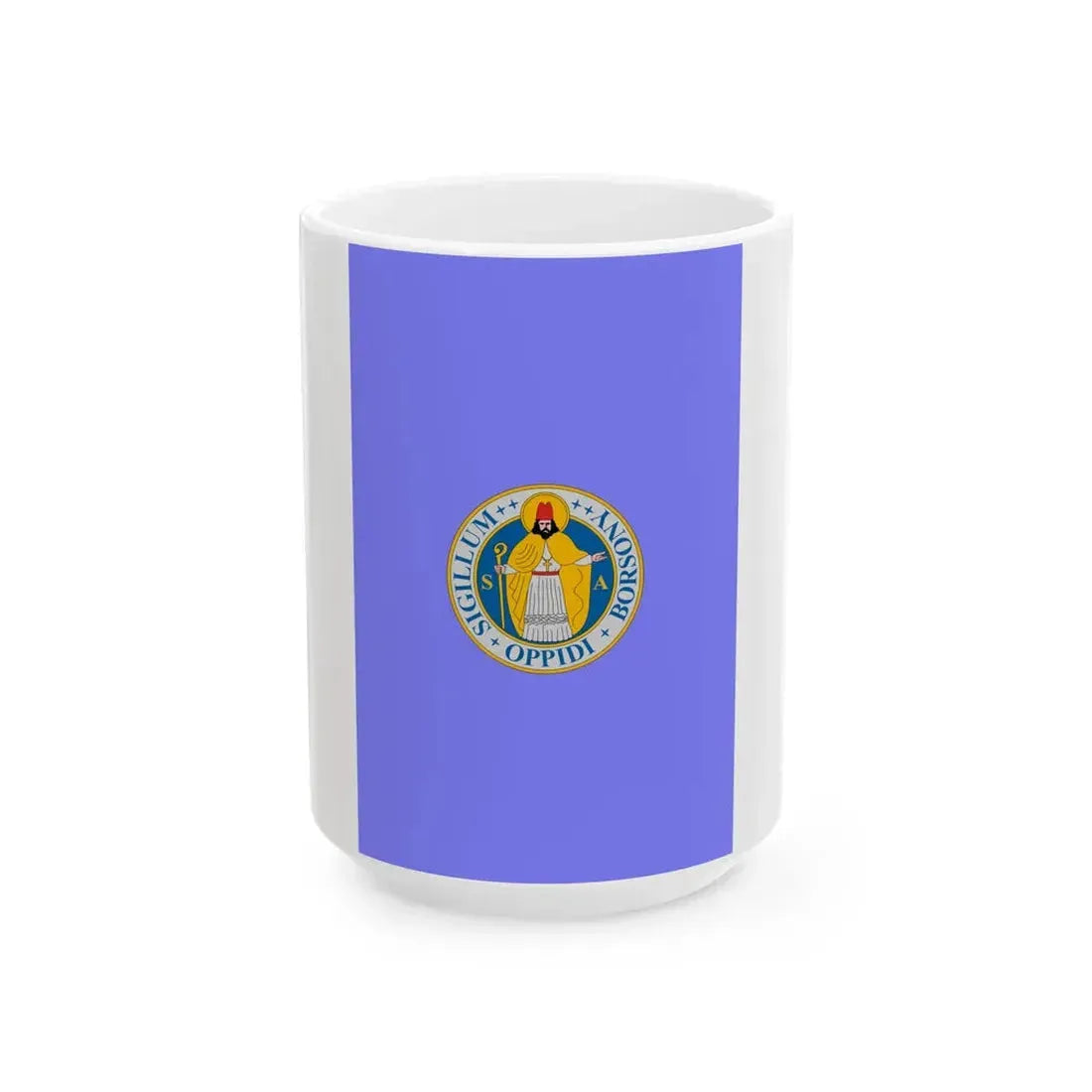 Flag of Nagyborzsony (Hungary) White Coffee Mug 15oz - Go Mug Yourself