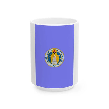 Flag of Nagyborzsony (Hungary) White Coffee Mug 15oz - Go Mug Yourself