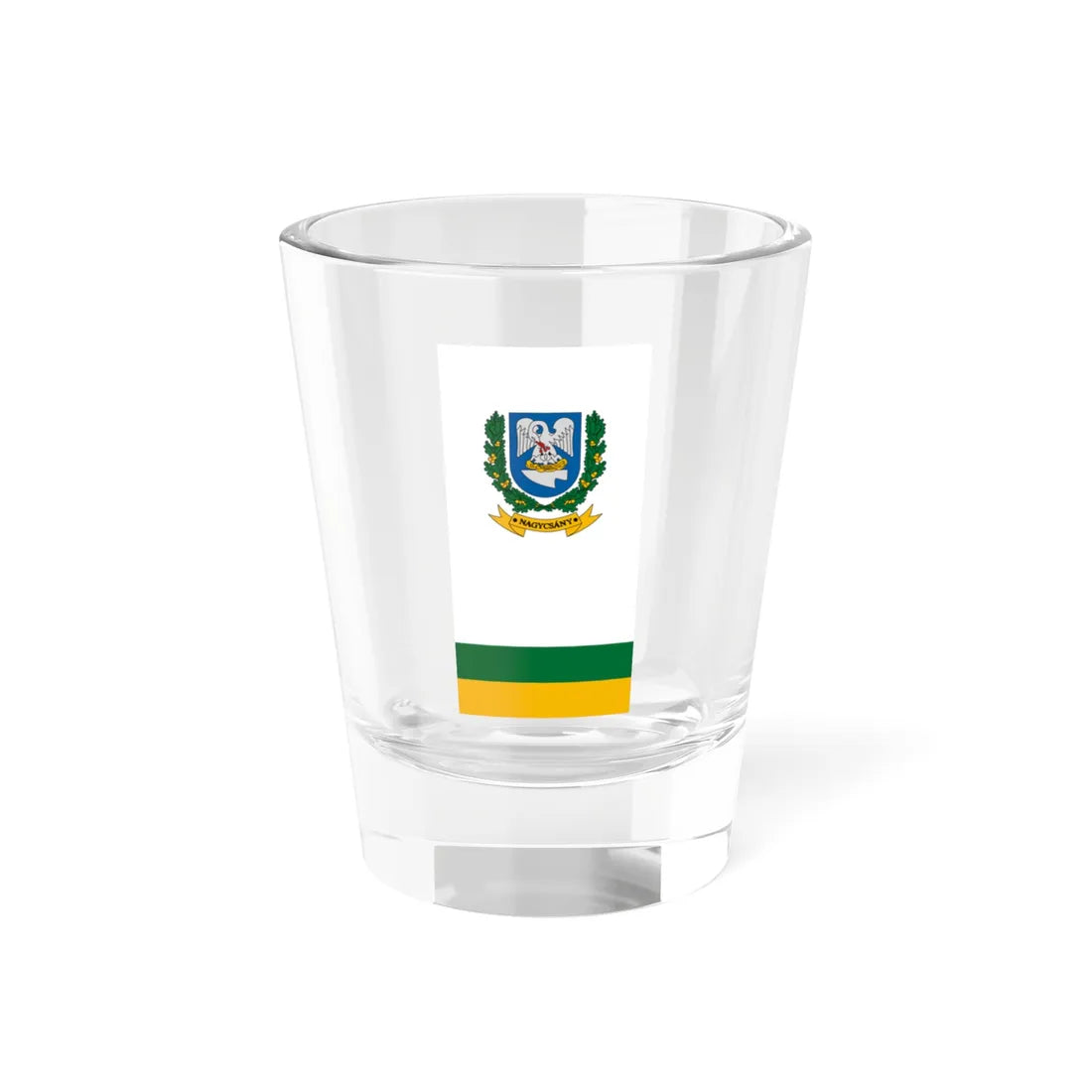 Flag of Nagycsany (Hungary) Shot Glass 1.5oz 1.5oz - Go Mug Yourself