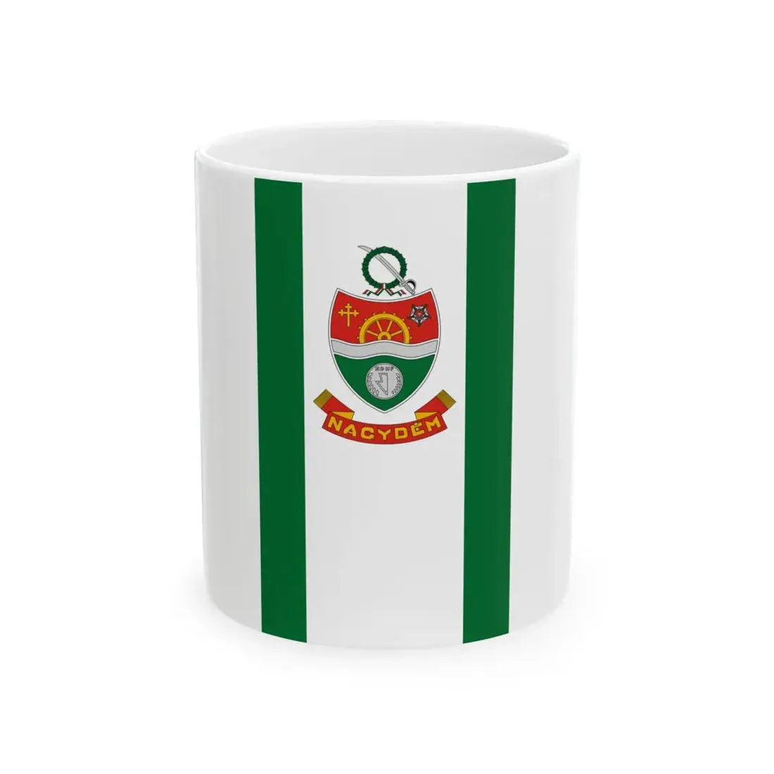 Flag of Nagydem (Hungary) White Coffee Mug 11oz - Go Mug Yourself