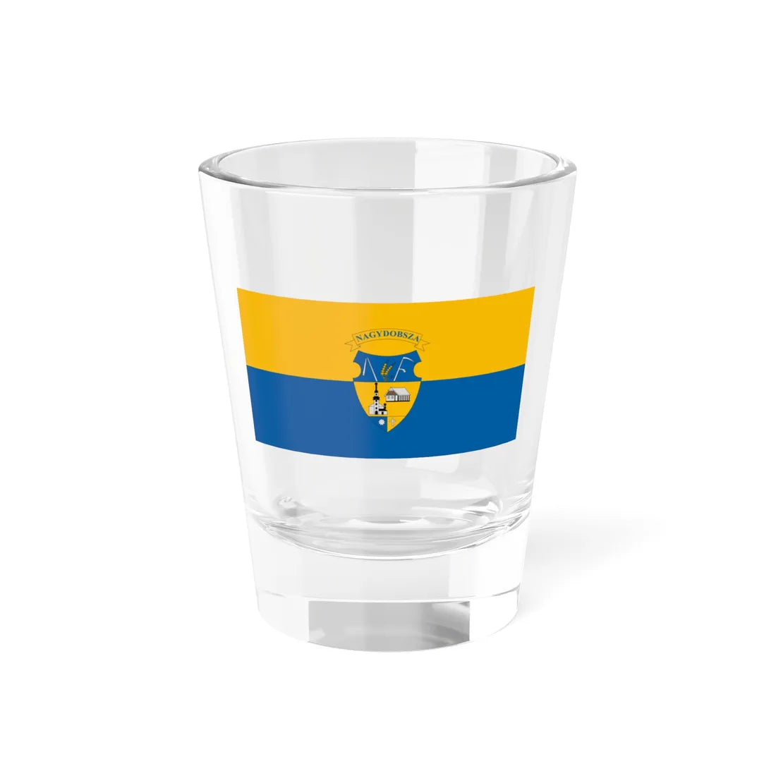 Flag of Nagydobsza (Hungary) Shot Glass 1.5oz 1.5oz - Go Mug Yourself