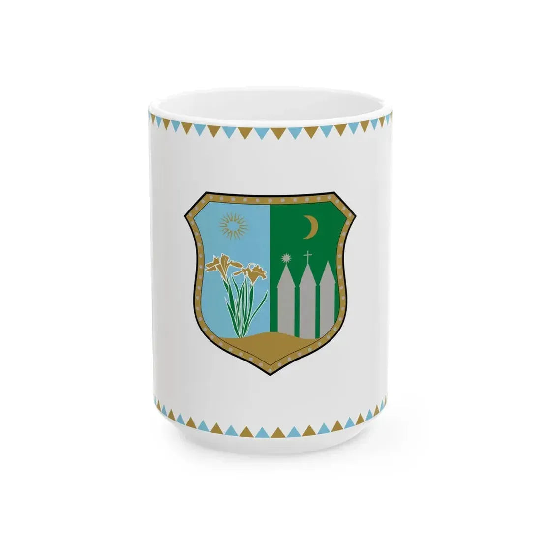 Flag of Nagydorog (Hungary) White Coffee Mug 15oz - Go Mug Yourself
