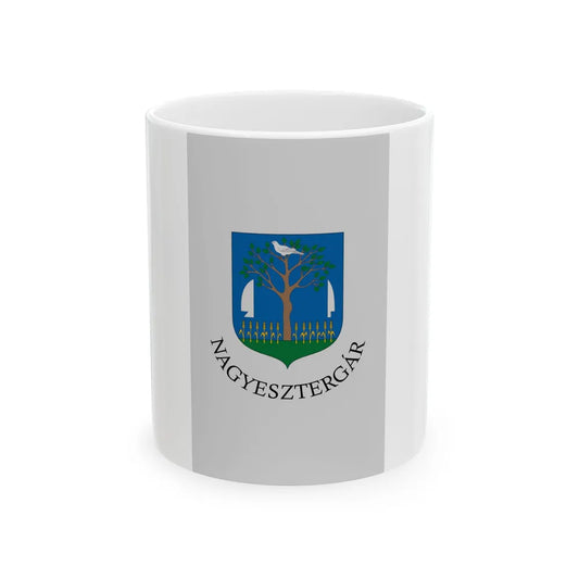 Flag of Nagyesztergar (Hungary) White Coffee Mug 11oz - Go Mug Yourself
