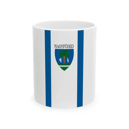 Flag of Nagyfuged vertical (Hungary) White Coffee Mug 11oz - Go Mug Yourself