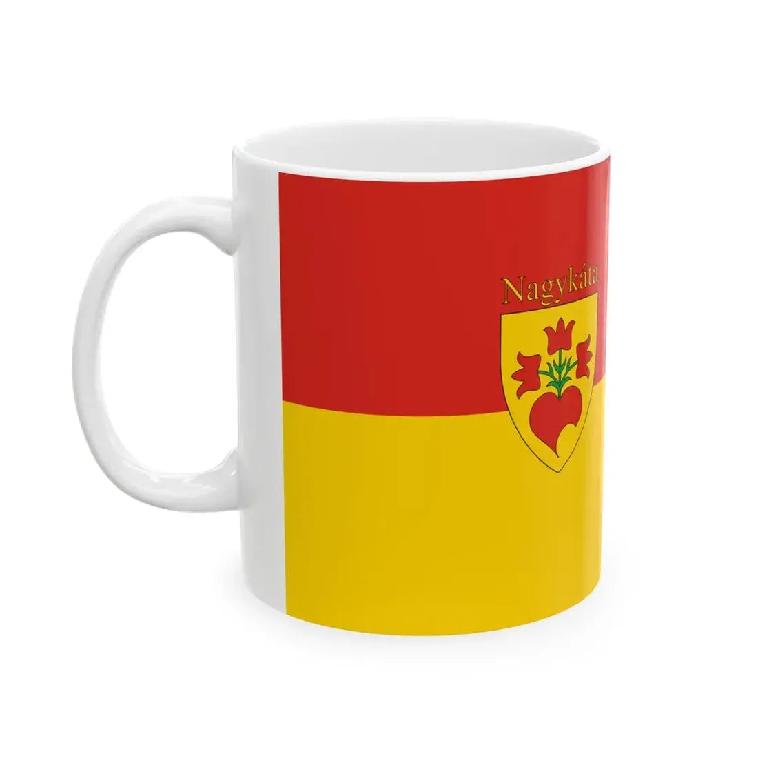 Flag of Nagykata (Hungary) White Coffee Mug - Go Mug Yourself