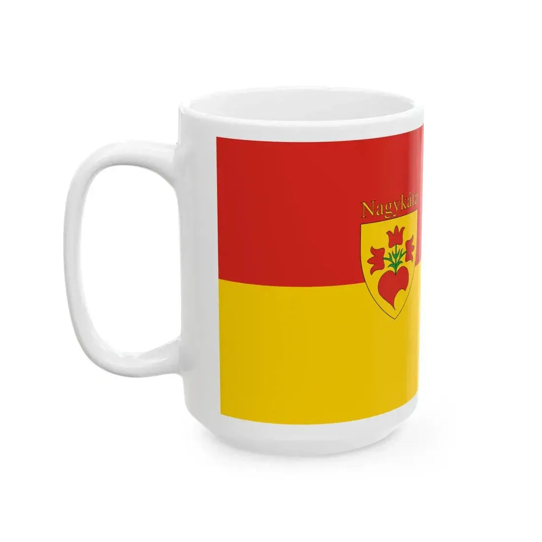 Flag of Nagykata (Hungary) White Coffee Mug - Go Mug Yourself