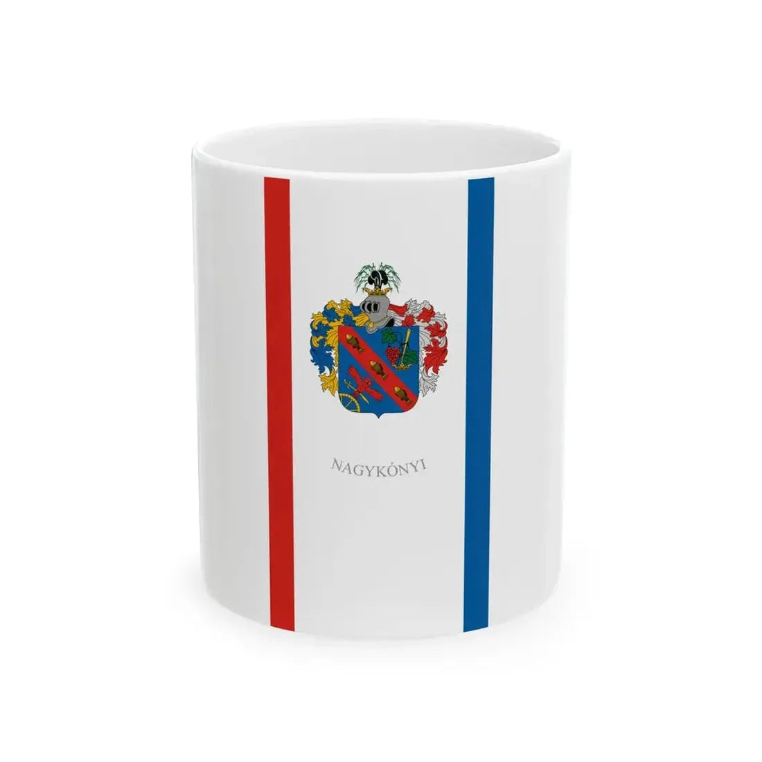 Flag of Nagykonyi (Hungary) White Coffee Mug 11oz - Go Mug Yourself
