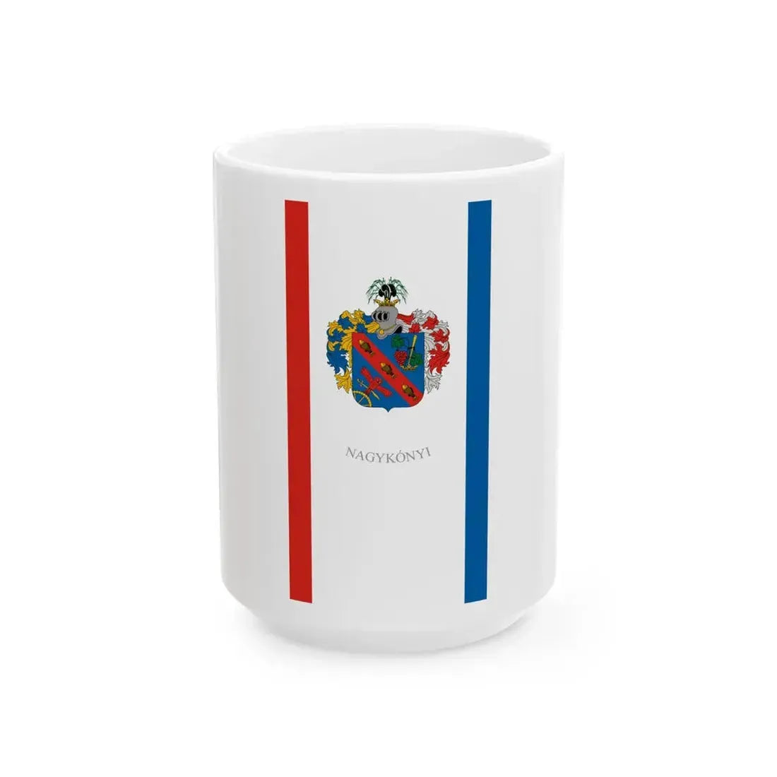 Flag of Nagykonyi (Hungary) White Coffee Mug 15oz - Go Mug Yourself