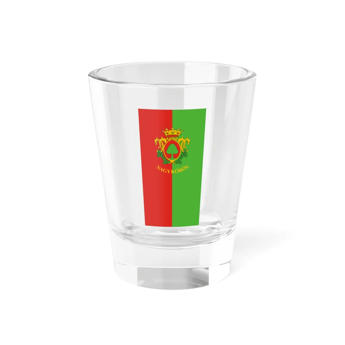 Flag of Nagykoros (Hungary) Shot Glass 1.5oz 1.5oz - Go Mug Yourself