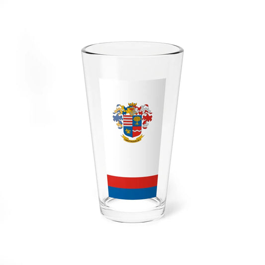 Flag of Nagykovacsi vertical (Hungary) Pint Glass 16oz 16oz - Go Mug Yourself