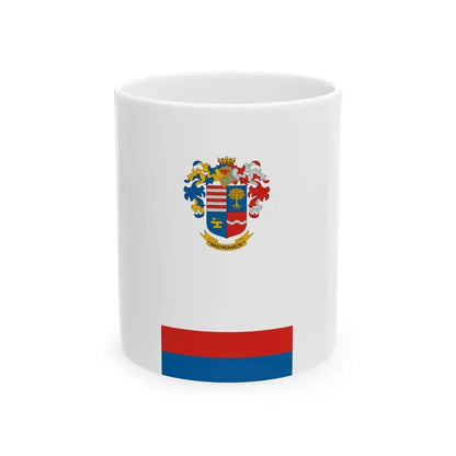 Flag of Nagykovacsi vertical (Hungary) White Coffee Mug 11oz - Go Mug Yourself