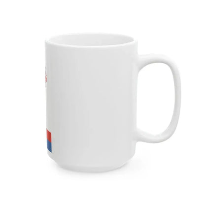 Flag of Nagykovacsi vertical (Hungary) White Coffee Mug - Go Mug Yourself