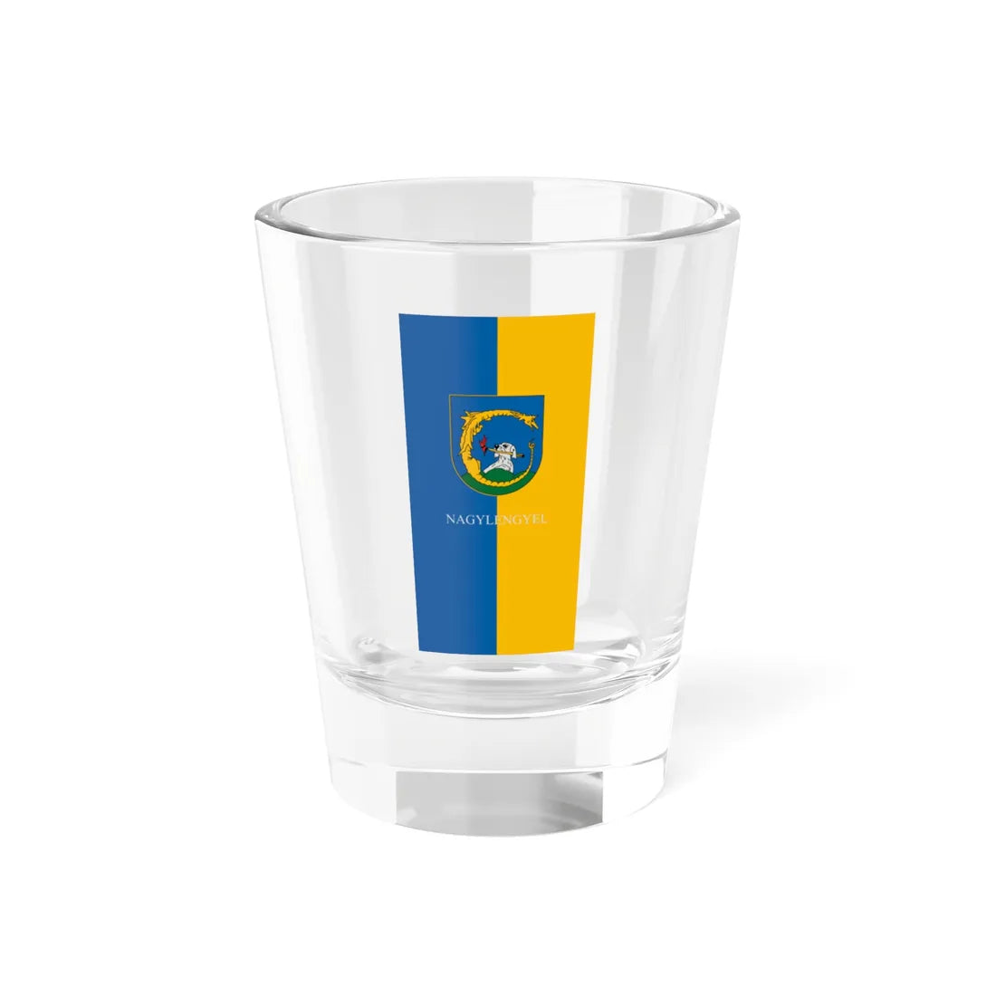 Flag of Nagylengyel (Hungary) Shot Glass 1.5oz 1.5oz - Go Mug Yourself