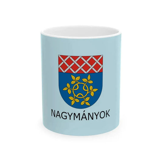 Flag of Nagymanyok (Hungary) White Coffee Mug 11oz - Go Mug Yourself