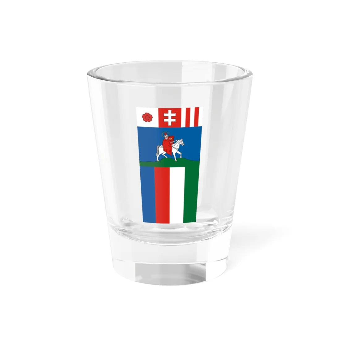 Flag of Nagymaros (Hungary) Shot Glass 1.5oz 1.5oz - Go Mug Yourself