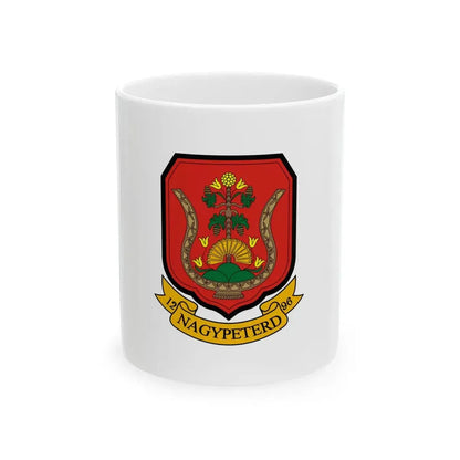 Flag of Nagypeterd (Hungary) White Coffee Mug 11oz - Go Mug Yourself