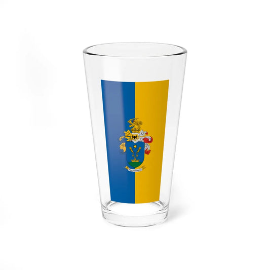 Flag of Nagysimonyi vertical (Hungary) Pint Glass 16oz 16oz - Go Mug Yourself