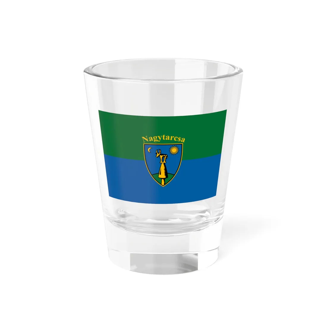 Flag of Nagytarcsa (Hungary) Shot Glass 1.5oz 1.5oz - Go Mug Yourself