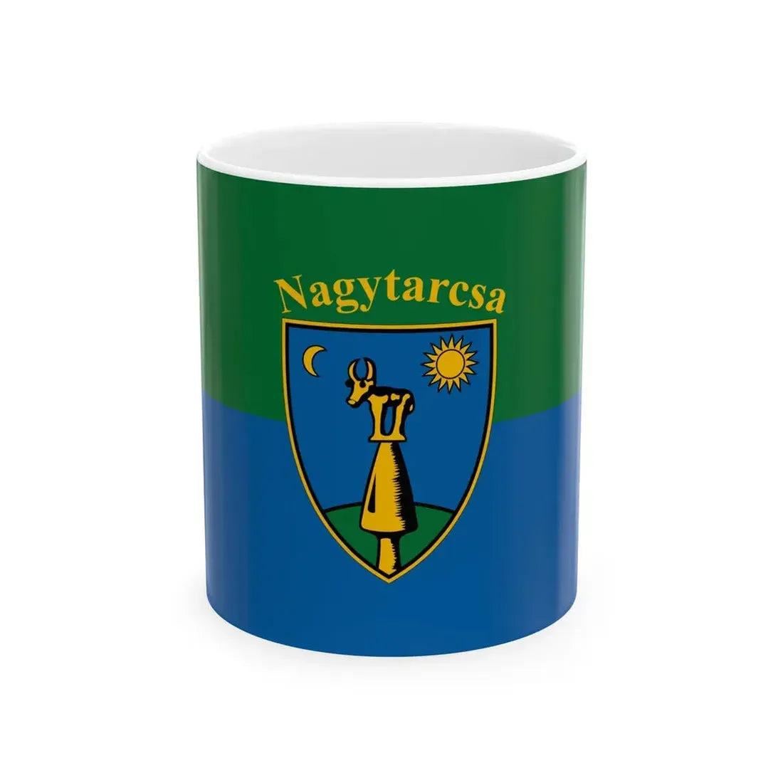 Flag of Nagytarcsa (Hungary) White Coffee Mug 11oz - Go Mug Yourself