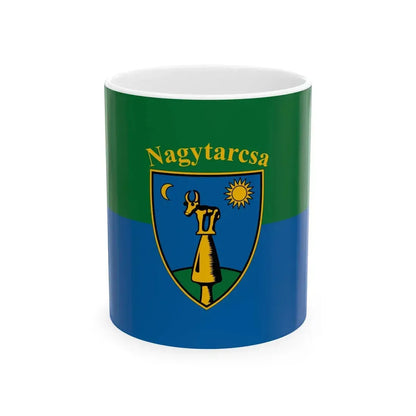 Flag of Nagytarcsa (Hungary) White Coffee Mug 11oz - Go Mug Yourself