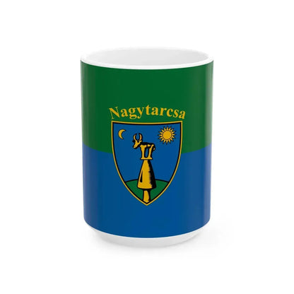 Flag of Nagytarcsa (Hungary) White Coffee Mug 15oz - Go Mug Yourself