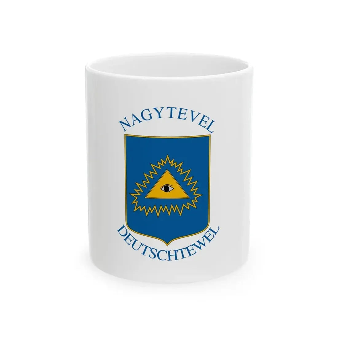 Flag of Nagytevel (Hungary) White Coffee Mug 11oz - Go Mug Yourself