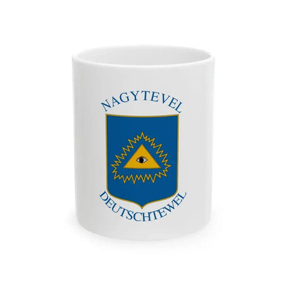 Flag of Nagytevel (Hungary) White Coffee Mug 11oz - Go Mug Yourself