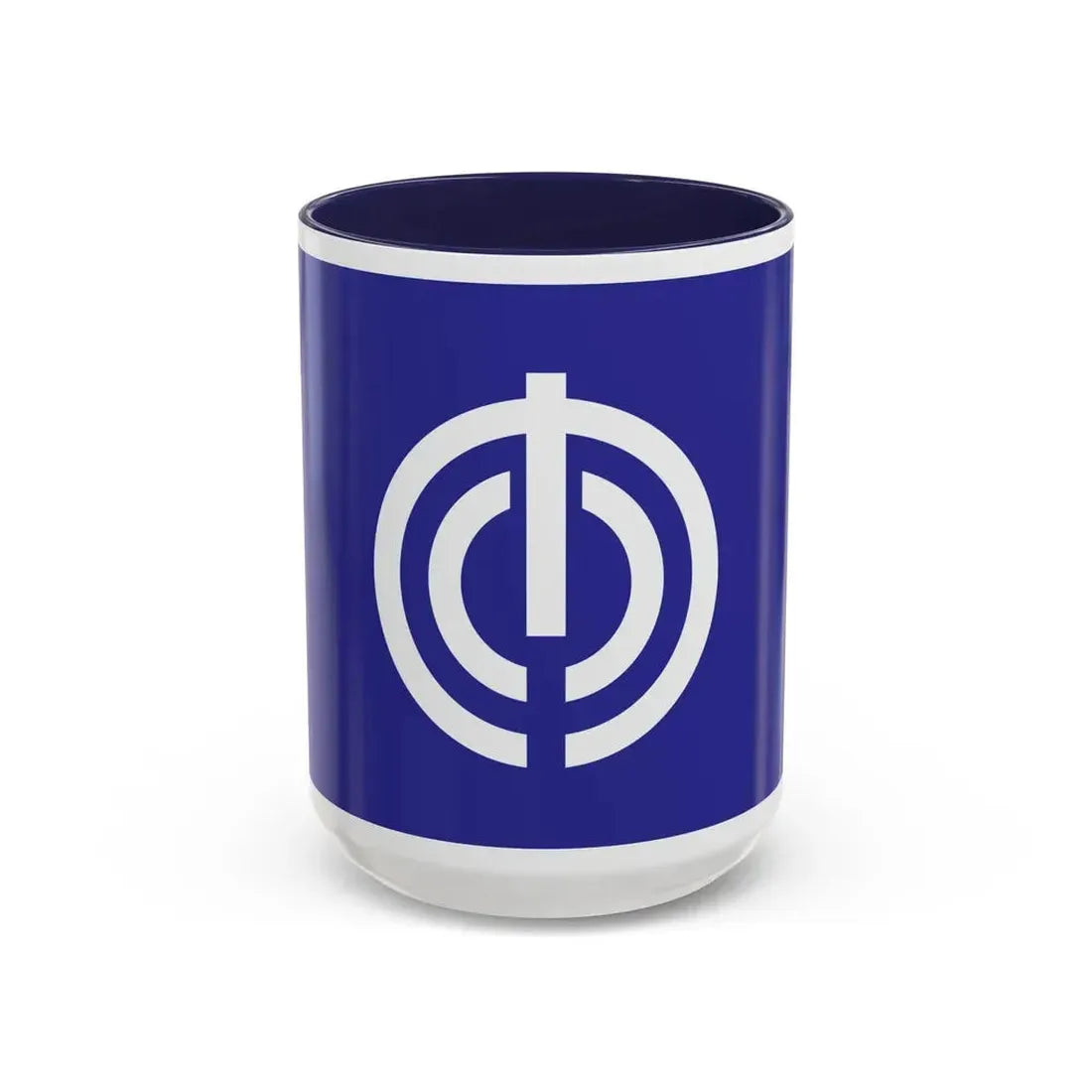 Flag of Naha Okinawa Japan - Accent Coffee Mug 15oz Navy - Go Mug Yourself