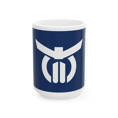 Flag of Nahari Kochi (Japan) White Coffee Mug 15oz - Go Mug Yourself