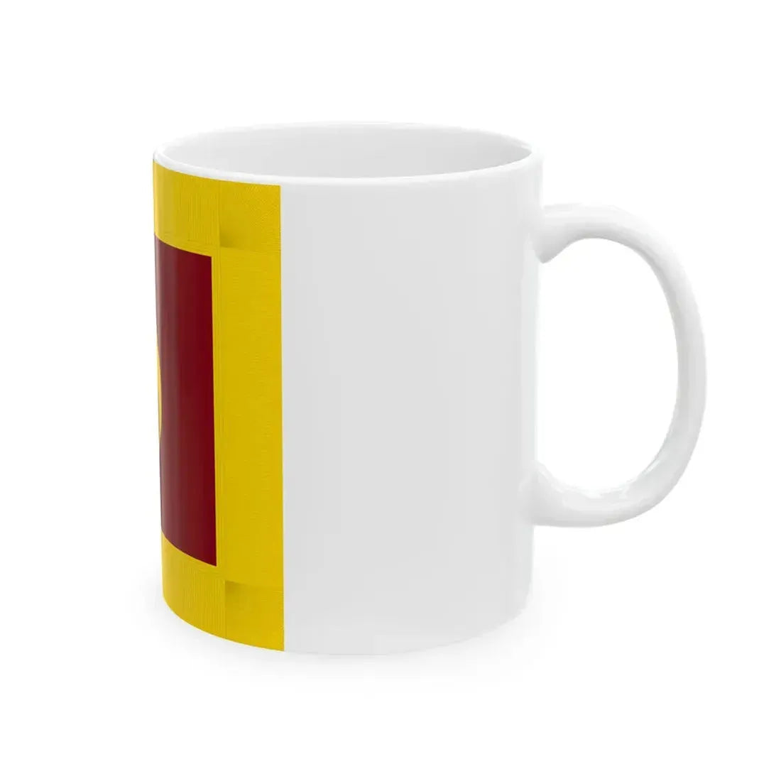 Flag of Naie Hokkaido fringed (Japan) White Coffee Mug - Go Mug Yourself