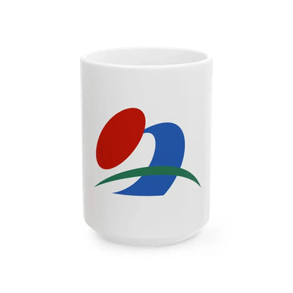 Flag of Naka Tokushima (Japan) White Coffee Mug 15oz - Go Mug Yourself