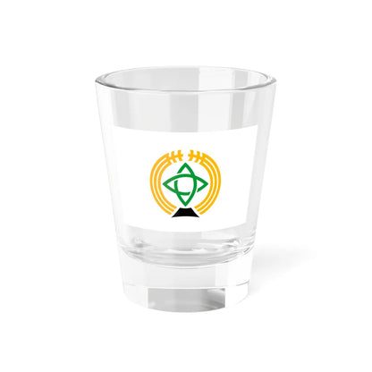 Flag of Nakafurano Hokkaido (Japan) Shot Glass 1.5oz 1.5oz - Go Mug Yourself