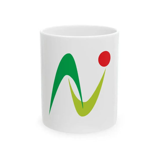 Flag of Nakagawa Tochigi (Japan) White Coffee Mug 11oz - Go Mug Yourself