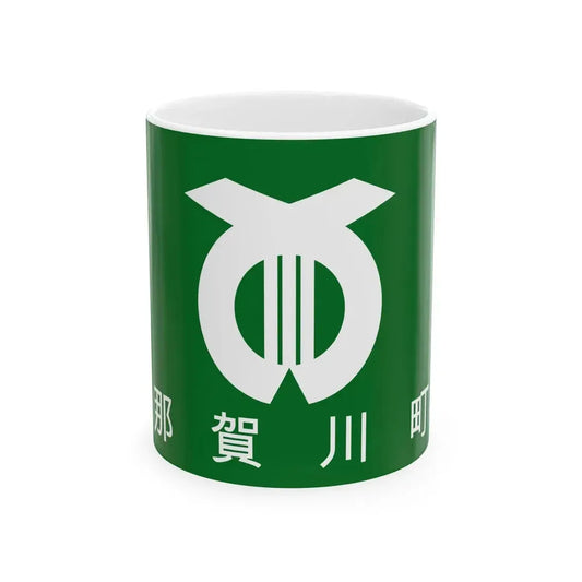Flag of Nakagawa Tokushima 1968-2006 (Japan) White Coffee Mug 11oz - Go Mug Yourself