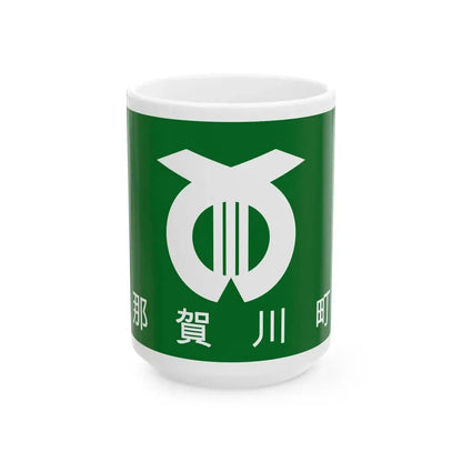 Flag of Nakagawa Tokushima 1968-2006 (Japan) White Coffee Mug 15oz - Go Mug Yourself