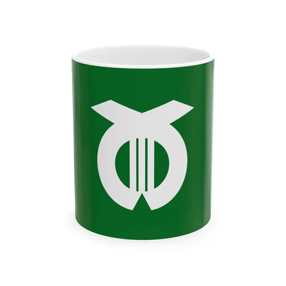 Flag of Nakagawa Tokushima 1968-2006 no text (Japan) White Coffee Mug 11oz - Go Mug Yourself