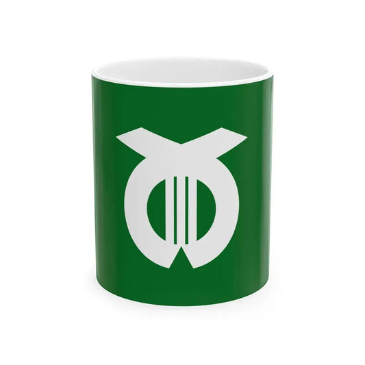 Flag of Nakagawa Tokushima 1968-2006 no text (Japan) White Coffee Mug 11oz - Go Mug Yourself