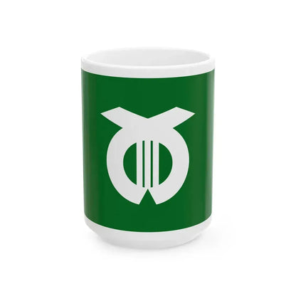 Flag of Nakagawa Tokushima 1968-2006 no text (Japan) White Coffee Mug 15oz - Go Mug Yourself