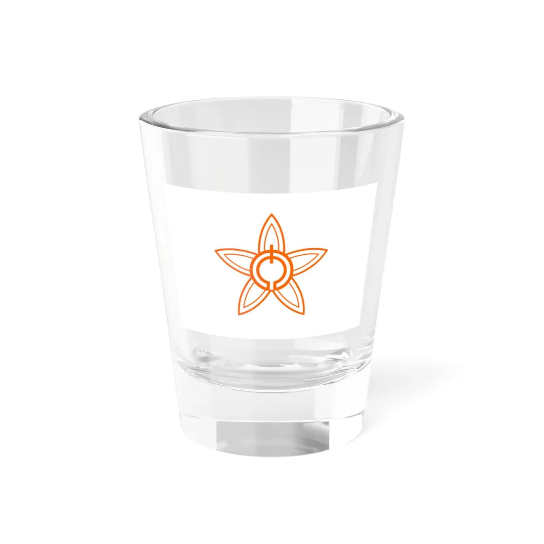 Flag of Nakajima Ehime 1959-2005 (Japan) Shot Glass 1.5oz 1.5oz - Go Mug Yourself