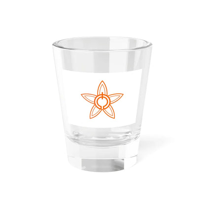 Flag of Nakajima Ehime 1959-2005 (Japan) Shot Glass 1.5oz 1.5oz - Go Mug Yourself
