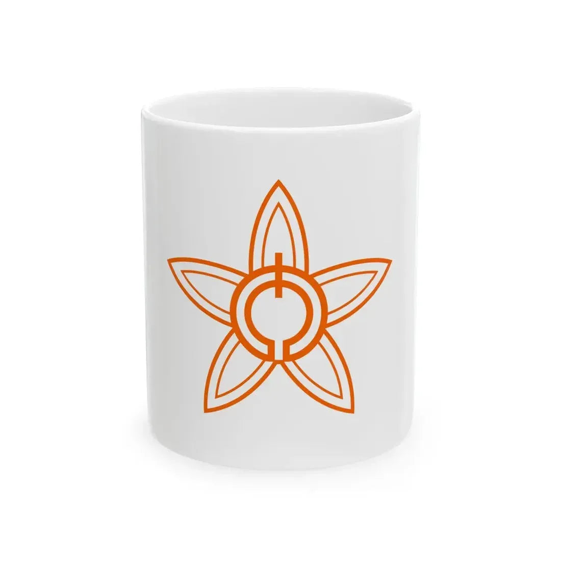 Flag of Nakajima Ehime 1959-2005 (Japan) White Coffee Mug 11oz - Go Mug Yourself